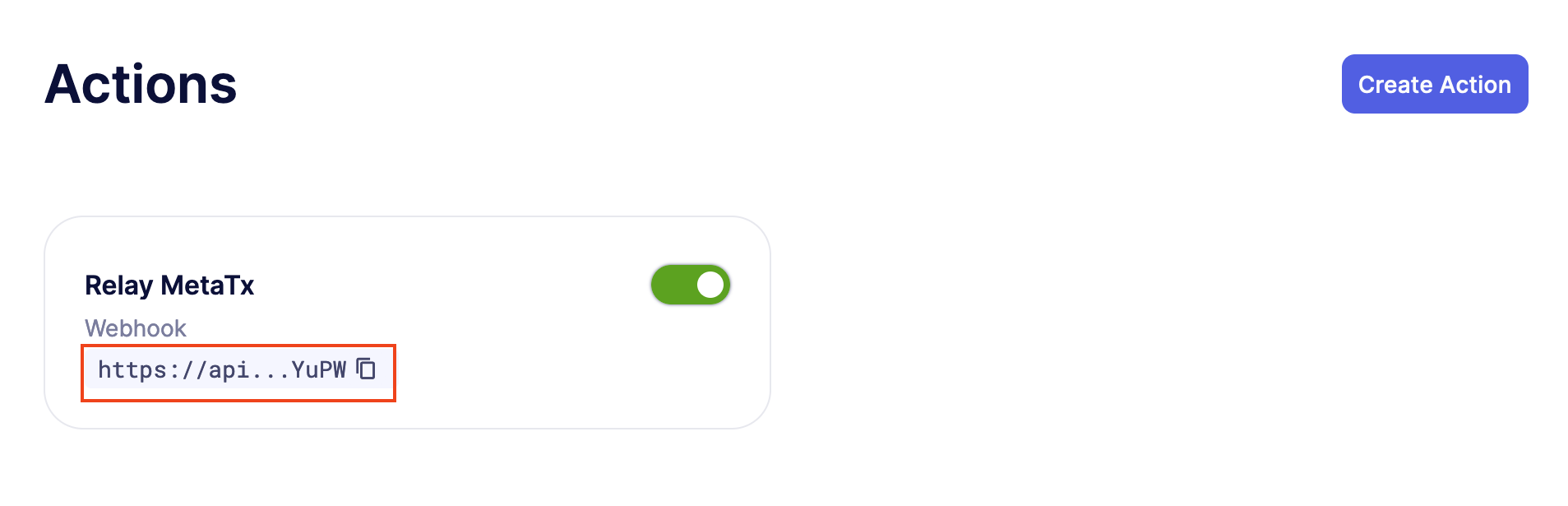 复制 Webhook