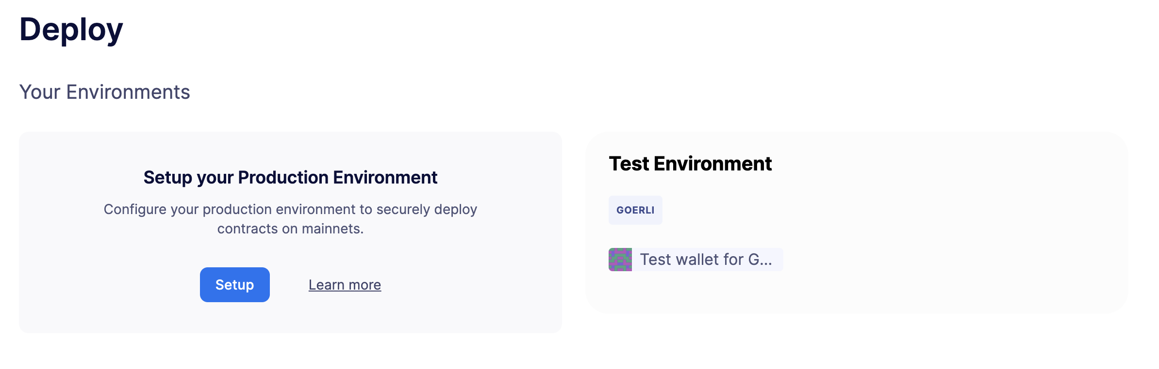 Deploy 登录页