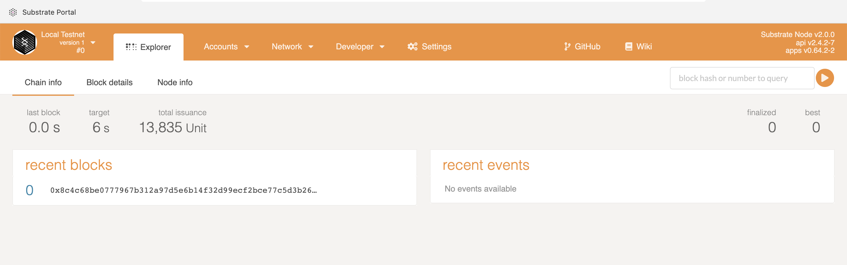 No blocks in polkadot-js-apps